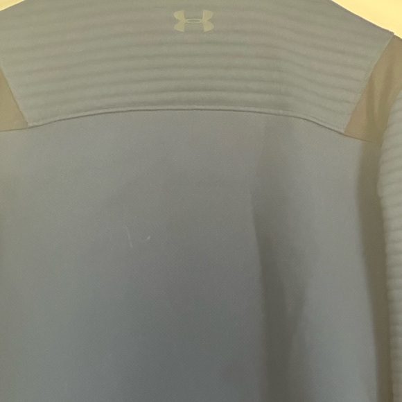 Under Armour Small Blue Storm Dakota Full Zip Ribbed Sleeve Golf Jacket - Picture 9 of 9